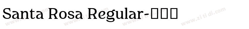 Santa Rosa Regular字体转换